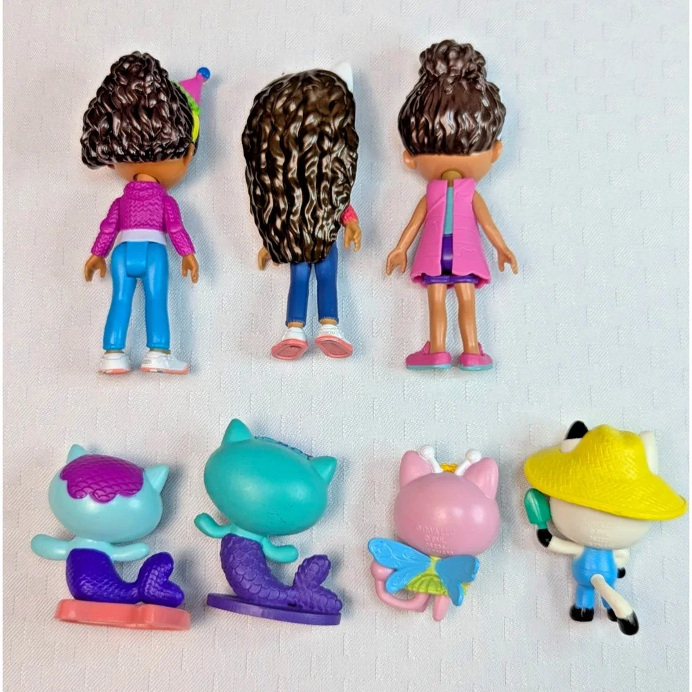 Gabby's Dollhouse Action Figure Cute Doll Collection Model Toys 7 Piece Lot